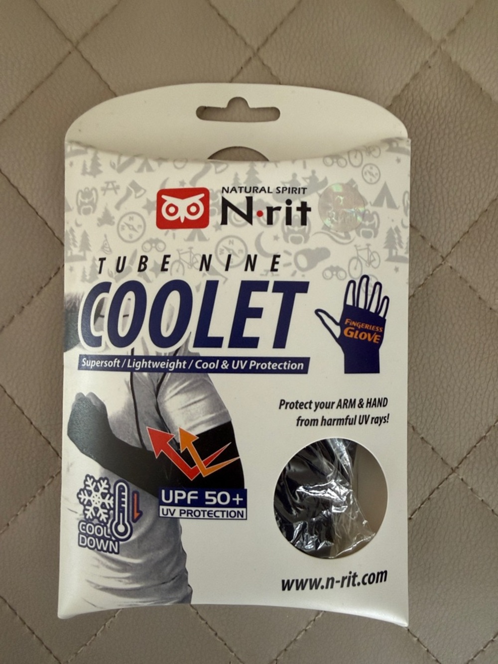 N-rit Coolet Compression Sleeve (Fingerless) - Black